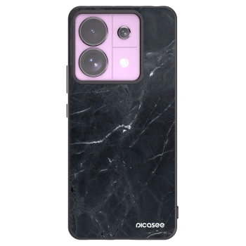 Picasee silikónový čierny obal pre Xiaomi Redmi Note 13 Pro 5G - Black marble