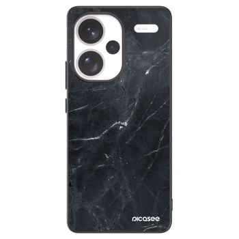 Picasee silikónový čierny obal pre Xiaomi Redmi Note 13 Pro+ 5G - Black marble