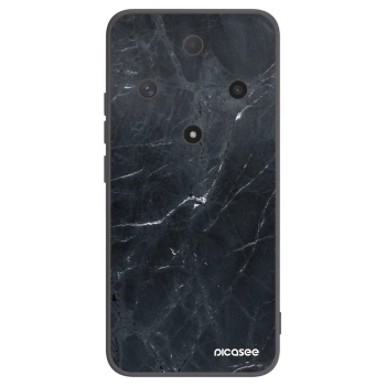Picasee silikónový čierny obal pre Honor Magic6 Lite 5G - Black marble