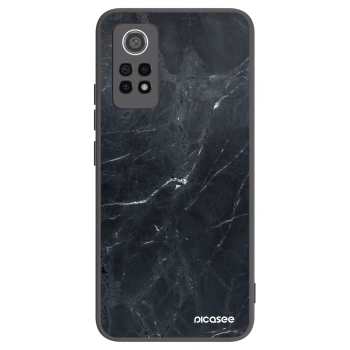 Picasee silikónový čierny obal pre Xiaomi Redmi Note 12 Pro 4G - Black marble