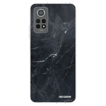Picasee silikónový prehľadný obal pre Xiaomi Redmi Note 12 Pro 4G - Black marble