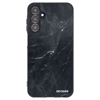 Picasee silikónový čierny obal pre Samsung Galaxy A15 A156B 5G - Black marble