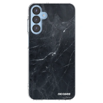 Picasee silikónový prehľadný obal pre Samsung Galaxy A15 A156B 5G - Black marble