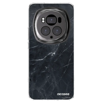 Picasee silikónový prehľadný obal pre Honor Magic6 Pro - Black marble