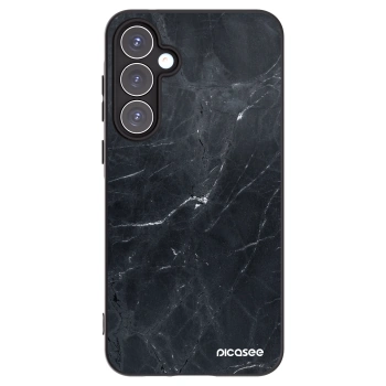 Picasee silikónový čierny obal pre Samsung Galaxy A55 5G A556B - Black marble