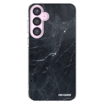 Picasee silikónový prehľadný obal pre Samsung Galaxy A55 5G A556B - Black marble
