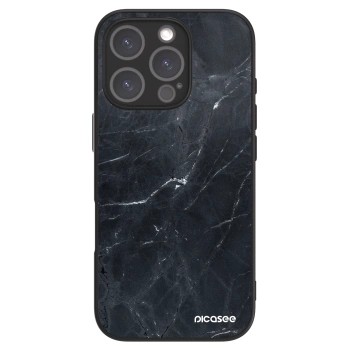 Obal pre Apple iPhone 16 Pro - Black marble