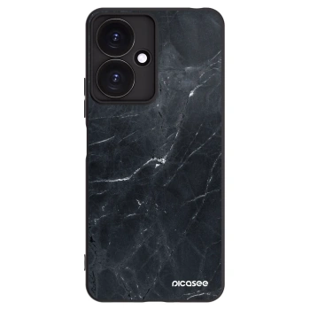Picasee silikónový čierny obal pre Xiaomi Redmi 13C 5G - Black marble