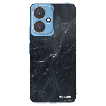 Picasee silikónový prehľadný obal pre Xiaomi Redmi 13C 5G - Black marble