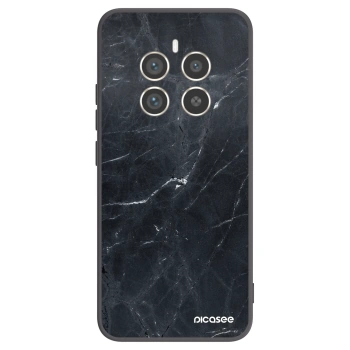 Picasee silikónový čierny obal pre Realme 12 Pro 5G - Black marble