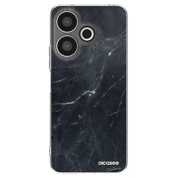 Picasee silikónový prehľadný obal pre Xiaomi Redmi 13 4G - Black marble