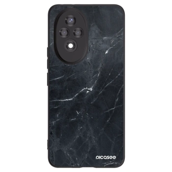 Picasee silikónový čierny obal pre Honor 200 5G - Black marble