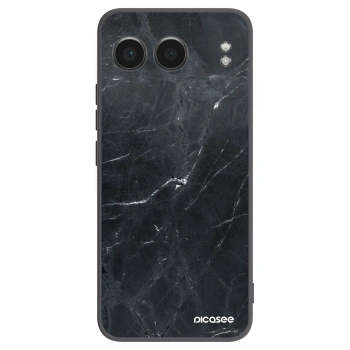 Picasee silikónový čierny obal pre OnePlus Nord 4 - Black marble