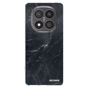 Picasee silikónový prehľadný obal pre Xiaomi Redmi Note 14 Pro+ 5G - Black marble
