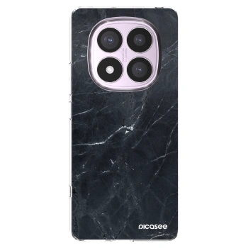 Picasee silikónový prehľadný obal pre Xiaomi Redmi Note 14 Pro 5G - Black marble