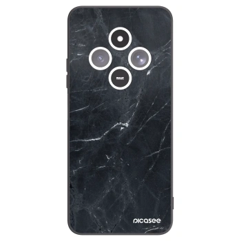 Picasee silikónový čierny obal pre Xiaomi Redmi 14C - Black marble