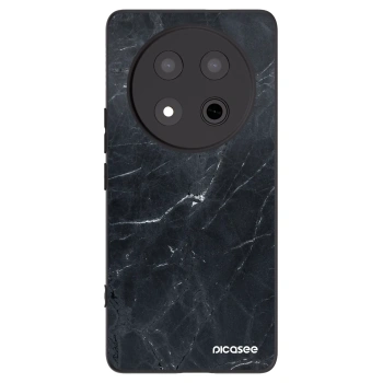 Picasee silikónový čierny obal pre Honor Magic7 Lite 5G - Black marble