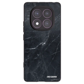 Picasee silikónový čierny obal pre Xiaomi Redmi Note 14 Pro 4G - Black marble