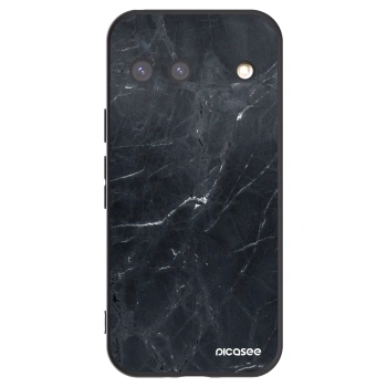 Picasee silikónový čierny obal pre Google Pixel 9 - Black marble