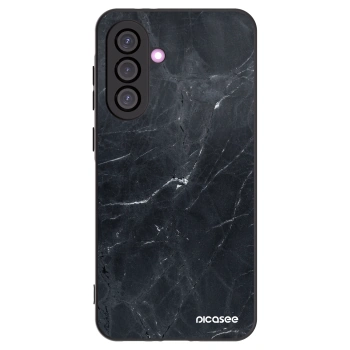 Picasee silikónový čierny obal pre Samsung Galaxy A36 5G - Black marble