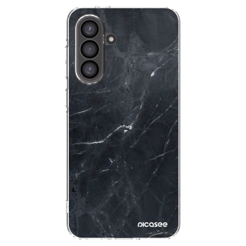 Picasee silikónový prehľadný obal pre Samsung Galaxy A36 5G - Black marble