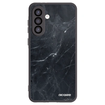 Picasee silikónový čierny obal pre Samsung Galaxy A26 5G A266B - Black marble