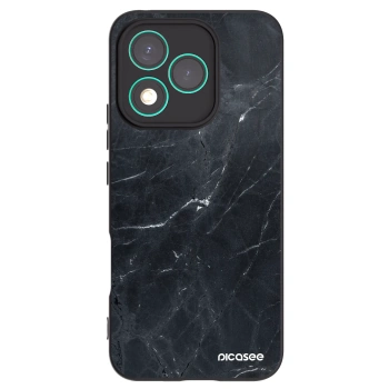 Picasee silikónový čierny obal pre Honor 400 Lite 5G - Black marble