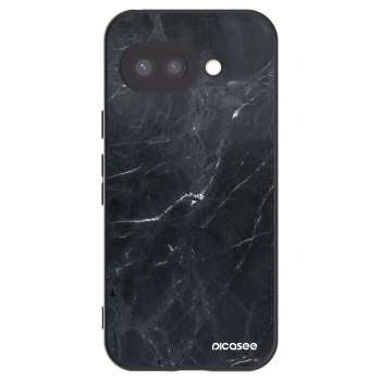 Picasee silikónový čierny obal pre Google Pixel 9a - Black marble