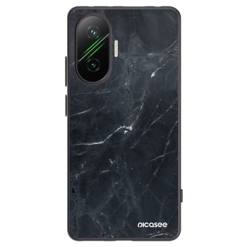 Picasee silikónový čierny obal pre Xiaomi Poco F7 Pro 5G - Black marble