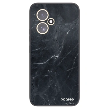Picasee silikónový čierny obal pre Honor 400 5G - Black marble