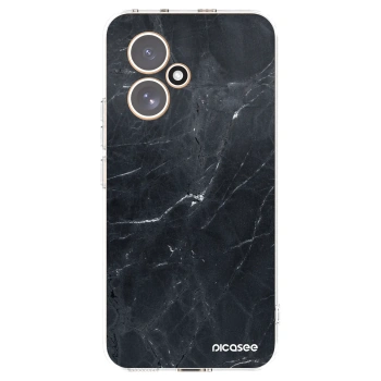 Picasee silikónový prehľadný obal pre Honor 400 5G - Black marble