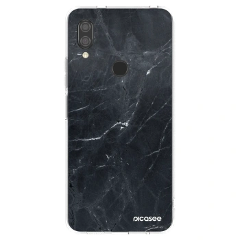 Picasee silikónový prehľadný obal pre Xiaomi Redmi 7 - Black marble