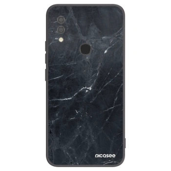 Picasee silikónový čierny obal pre Xiaomi Redmi 7 - Black marble