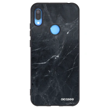 Obal pre Huawei Y6 2019 - Black marble