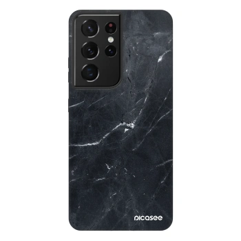 Picasee Fashion Case pre Samsung Galaxy S21 Ultra 5G G998B - Black marble