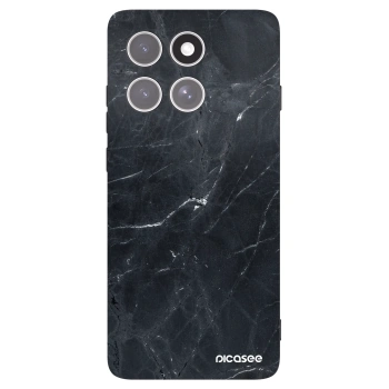 Picasee silikónový čierny obal pre Motorola Edge 60 Pro - Black marble