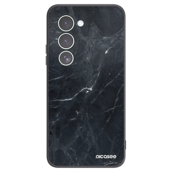 Picasee silikónový čierny obal pre Xiaomi Redmi 15 5G - Black marble