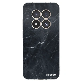 Picasee silikónový prehľadný obal pre Xiaomi Redmi Note 15 Pro 4G - Black marble