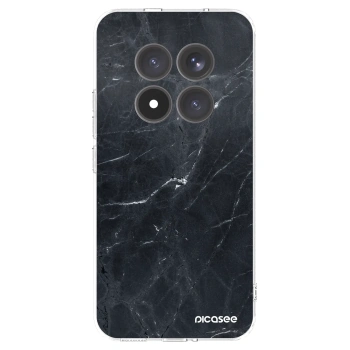 Picasee silikónový prehľadný obal pre Xiaomi Redmi Note 15 Pro+ - Black marble