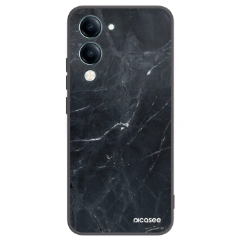 Picasee silikónový čierny obal pre Vivo Y29s 5G - Black marble