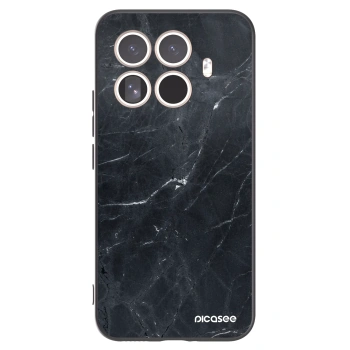 Picasee silikónový čierny obal pre Xiaomi 15T Pro - Black marble