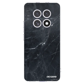 Picasee silikónový prehľadný obal pre Xiaomi Redmi Note 15 - Black marble