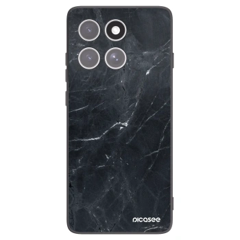 Picasee silikónový čierny obal pre Motorola Edge 60 Fusion - Black marble