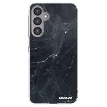 Picasee silikónový prehľadný obal pre Samsung Galaxy A16 4G - Black marble
