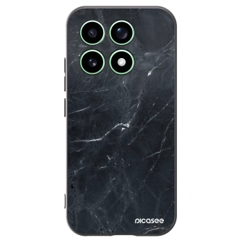 Picasee silikónový čierny obal pre Xiaomi 17 - Black marble