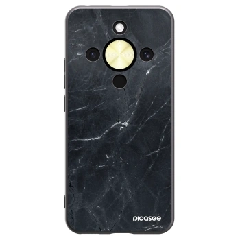 Picasee silikónový čierny obal pre Honor Magic8 Lite 5G - Black marble