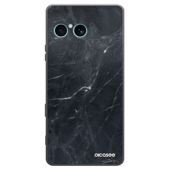 Picasee silikónový čierny obal pre Sony Xperia 10 VII - Black marble