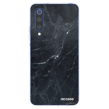 Picasee silikónový prehľadný obal pre Xiaomi Mi 9 SE - Black marble