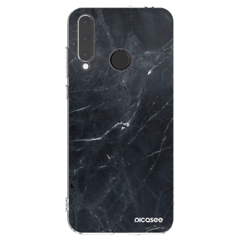 Picasee silikónový prehľadný obal pre Honor 20 Lite - Black marble