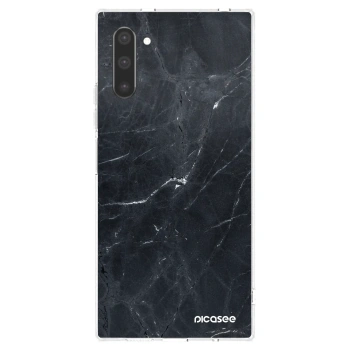 Picasee silikónový prehľadný obal pre Samsung Galaxy Note 10 N970F - Black marble